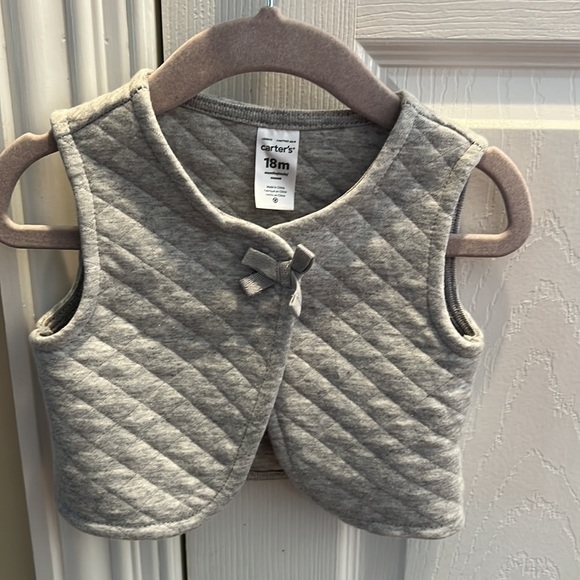 18month 2 brown dress  with black polka dots with a grey vest - new with tags - - Picture 7 of 9